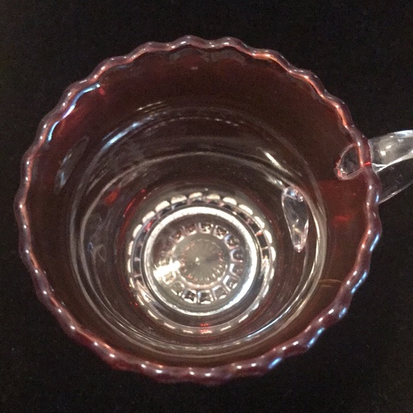 Antique ruby red flash glass fair souvenir one 1902 one cute Baby Tippett - Picture 13 of 16